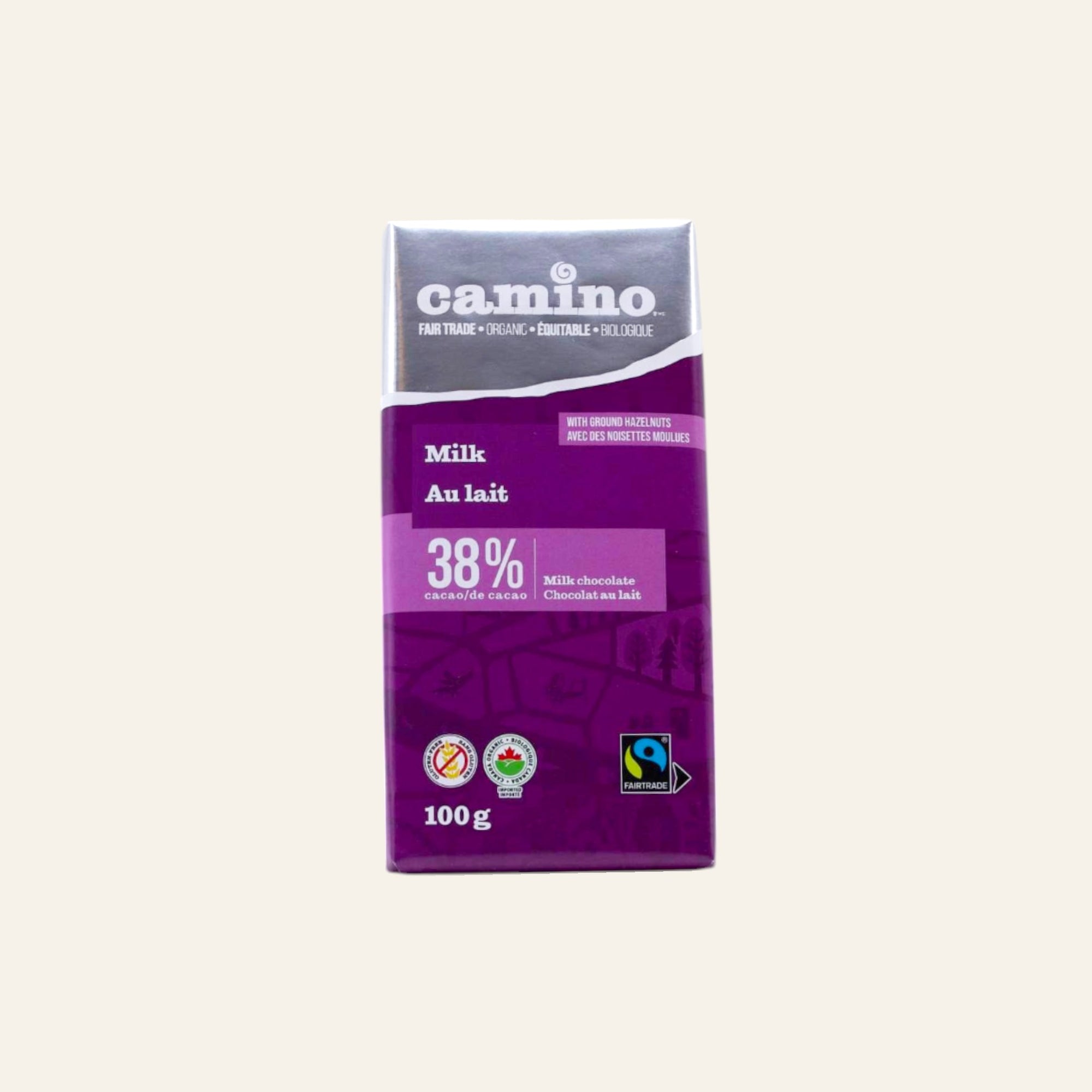 Camino Organic Milk Chocolate Bar 100g