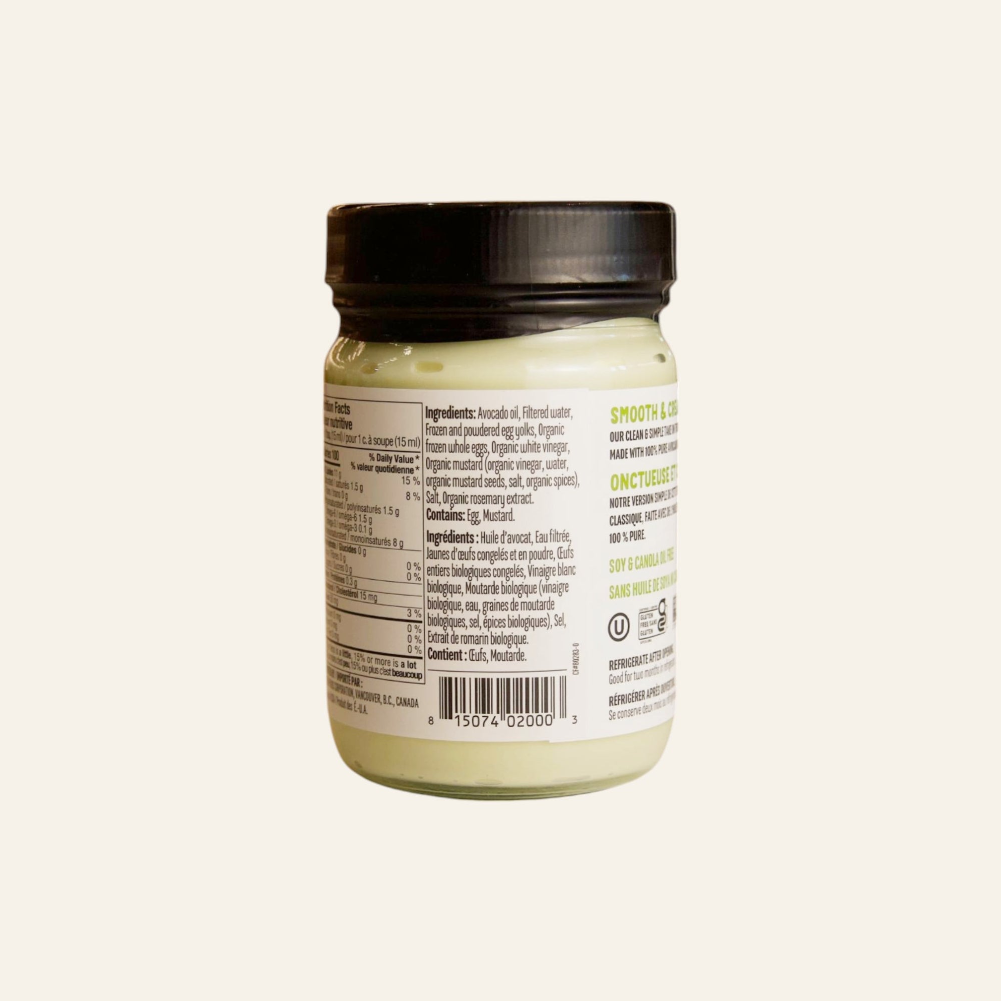 Chosen Foods Organic Avocado Mayonnaise 355mL