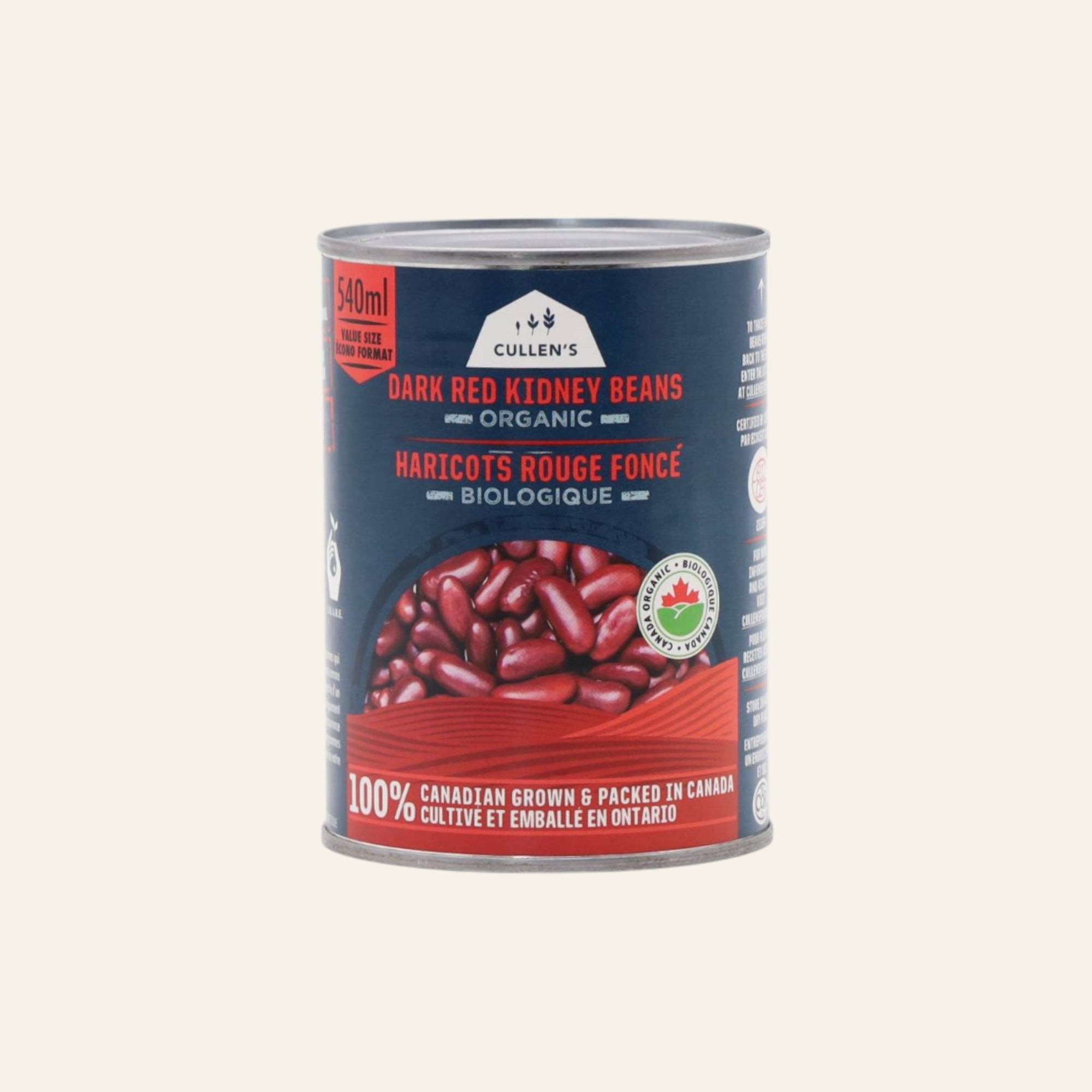 Cullen's Organic Dark Red Kidney Beans 540mL