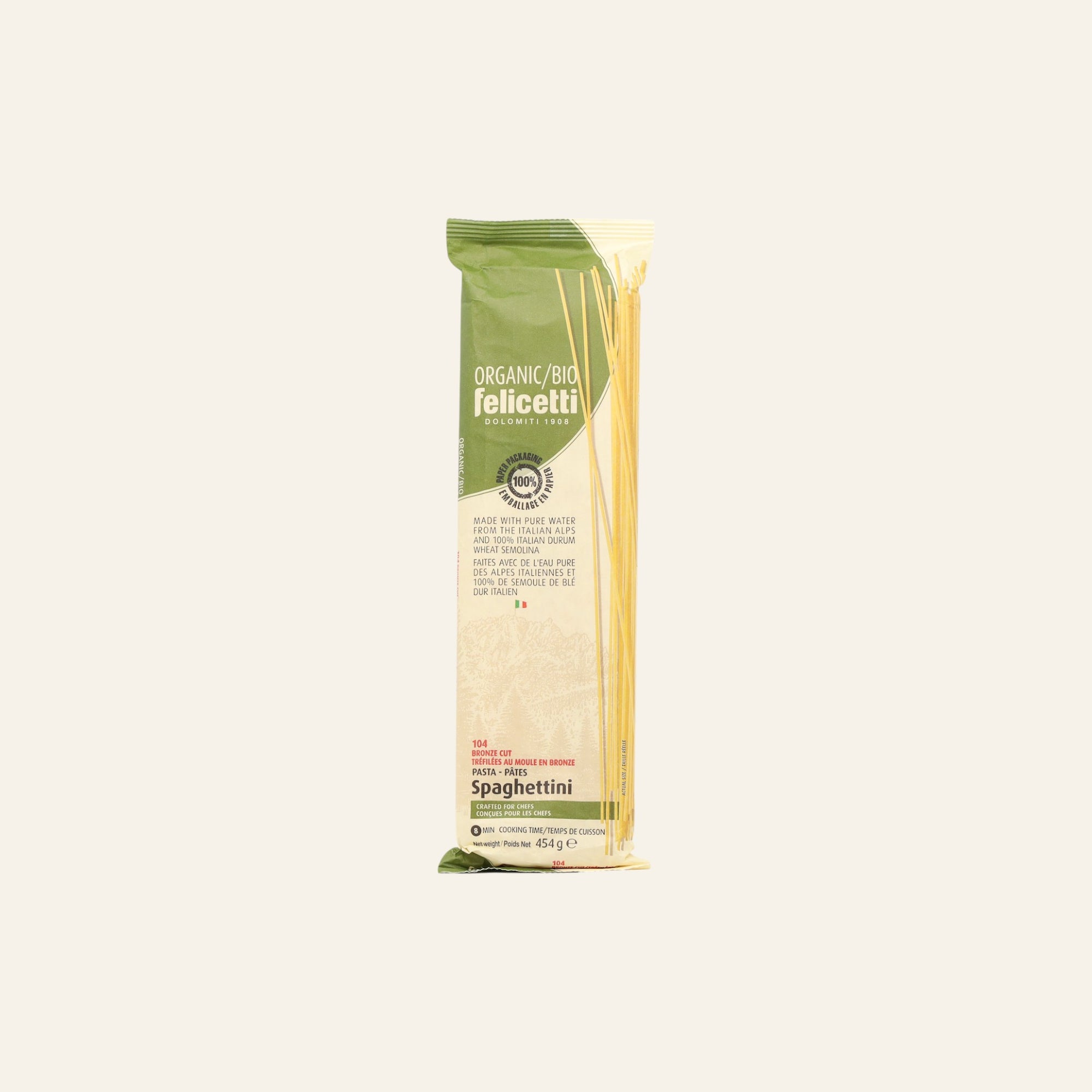 Felicetti Organic Spaghettini 454g