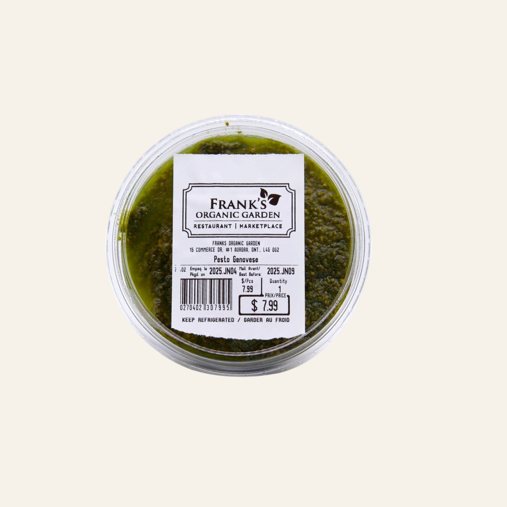 Frank's Organic Pesto Genovese 250g