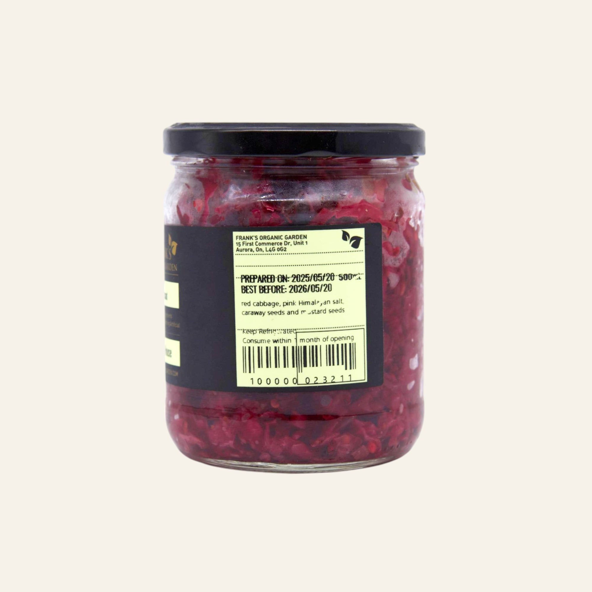 Frank's Organic Housemade Spicy Sauerkraut 500mL