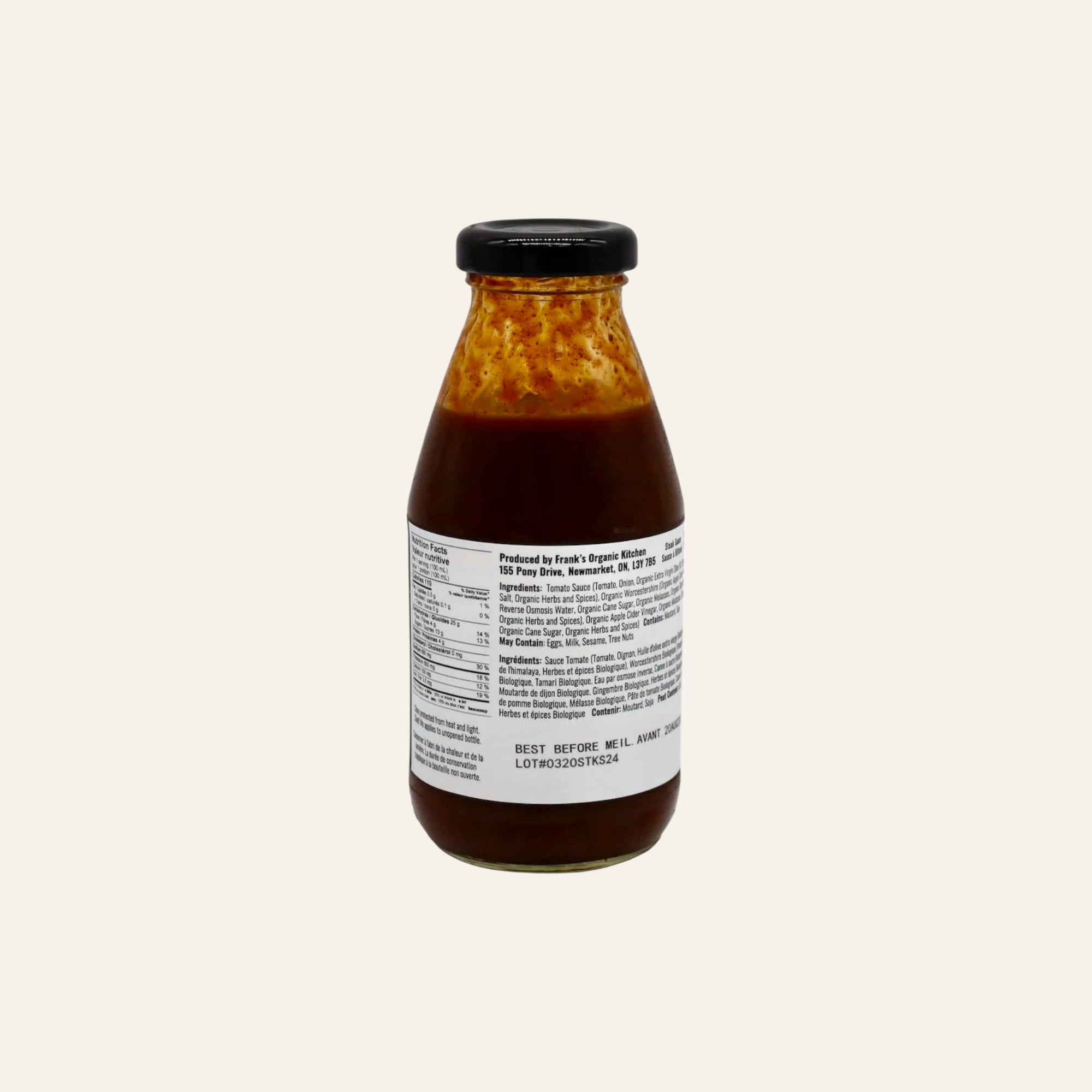Frank's Organic Steak Sauce 300mL