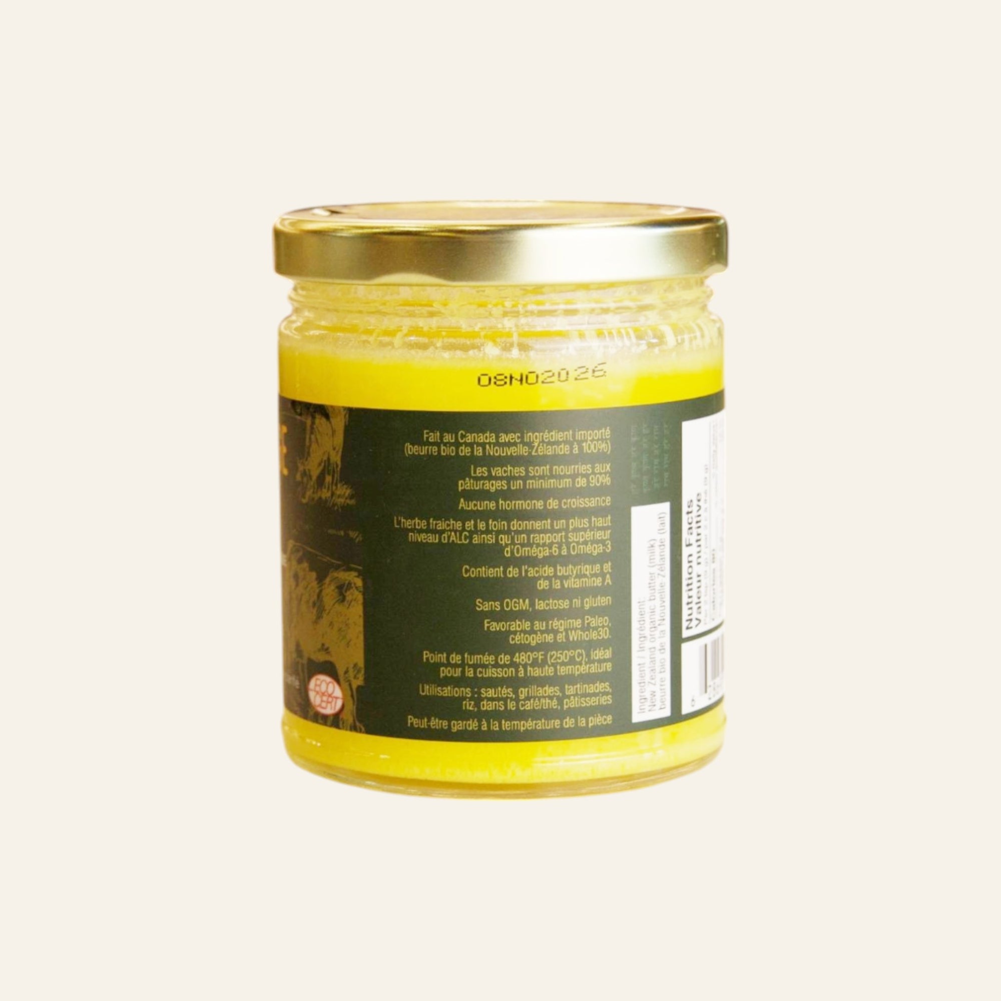 Heritage Organic New Zealand Grass Fed Ghee 200g