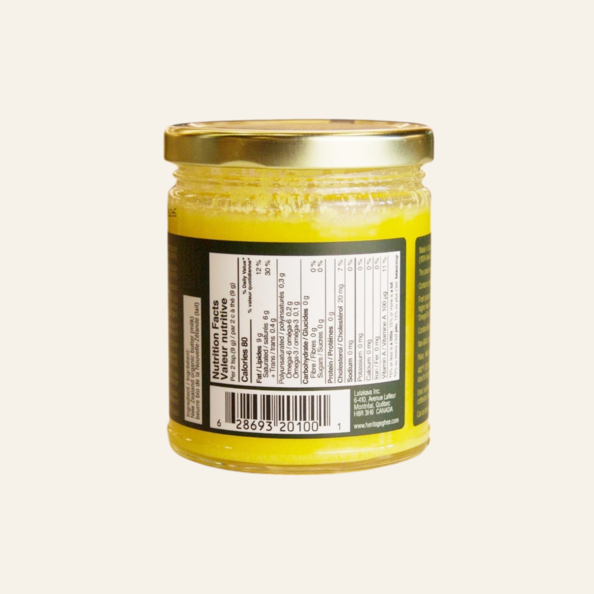 Heritage Organic New Zealand Grass Fed Ghee 200g