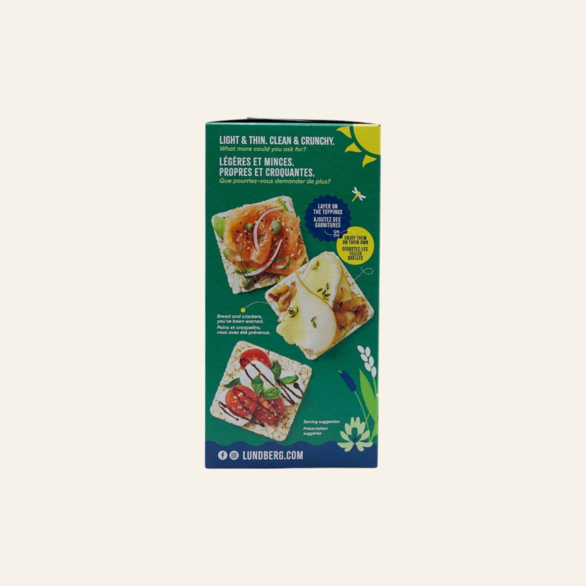 Lundberg Organic Fine Herb Brown Rice Cakes 168g