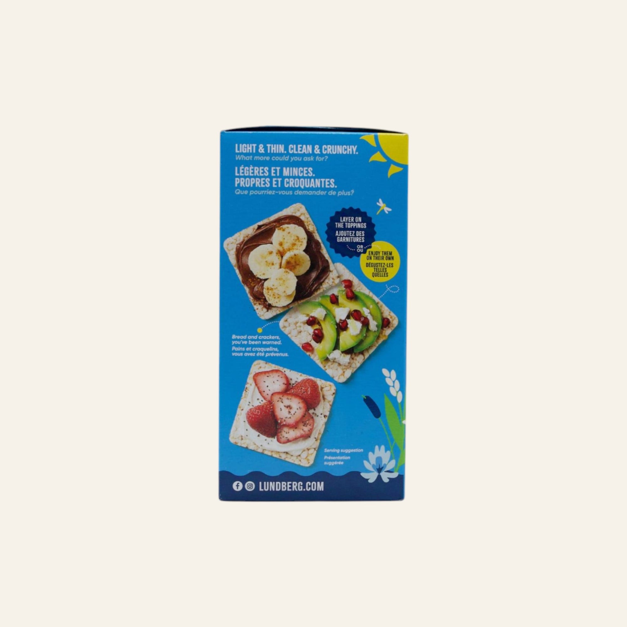 Lundberg Organic Brown Rice Sea Salt Cakes 168g