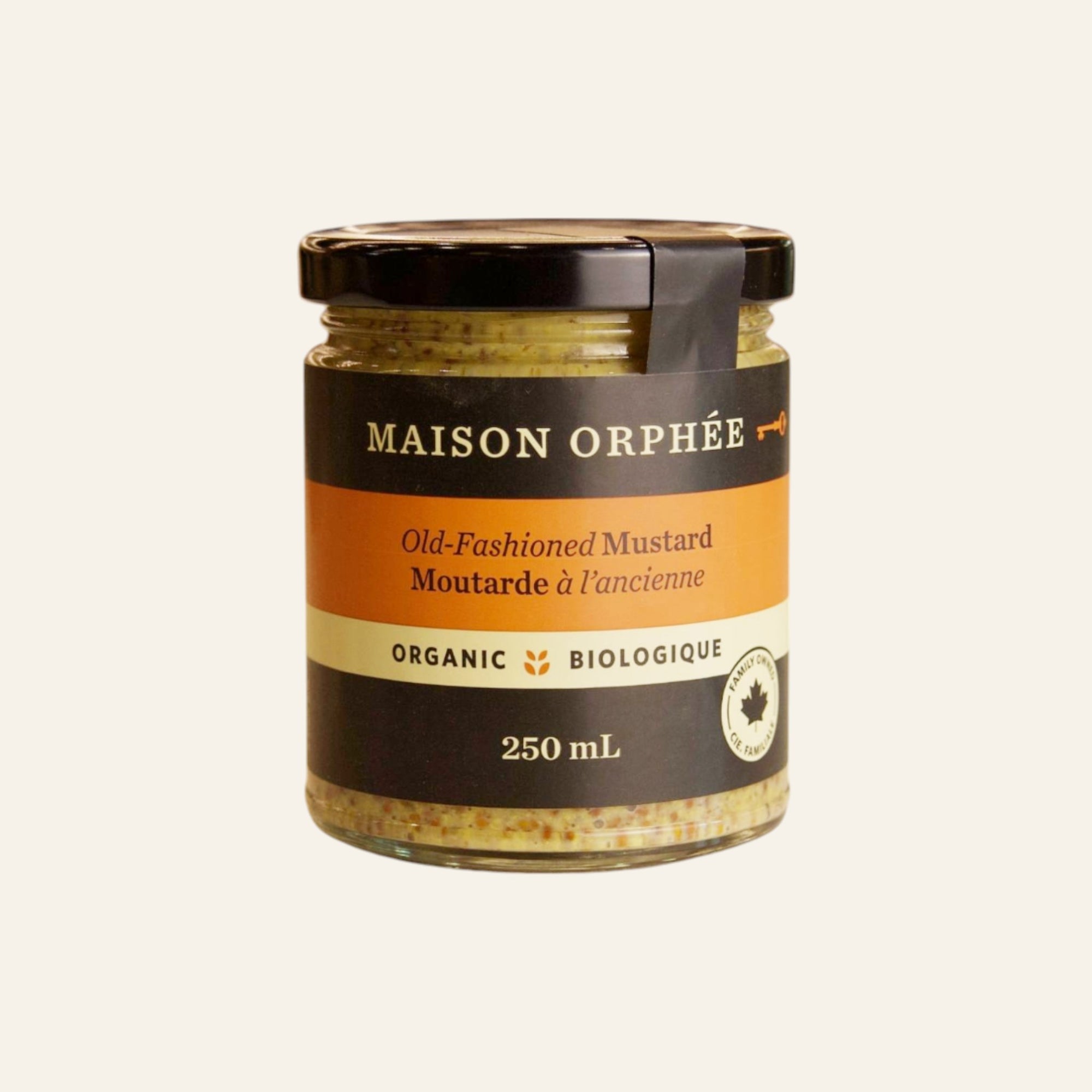 Maison Orphee Organic Old-Fashioned Yellow Mustard 250mL