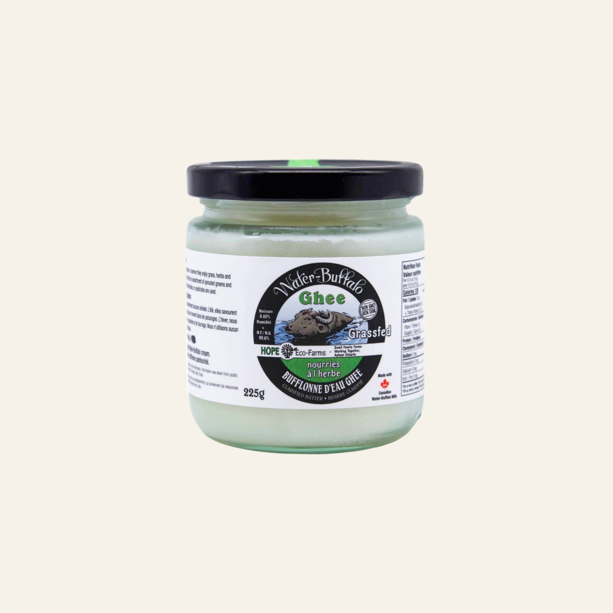 Water Buffalo Grass Fed Ghee 225g