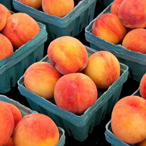 Organic Peach Basket