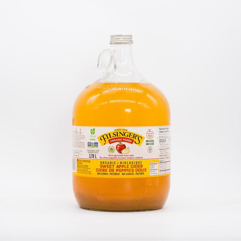 Organic Sweet Apple Cider 3.78L