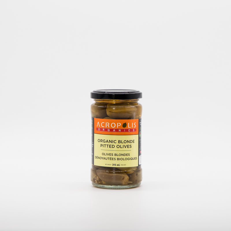 Acropolis Organic Pitted Blonde Olives