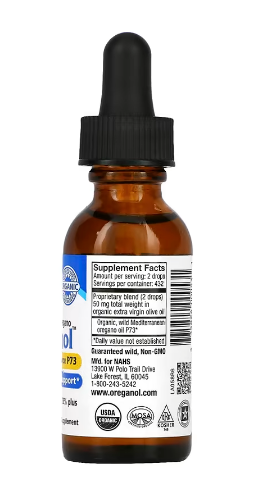 North American Herb & Spice Co., Oreganol, Oil of Wild Oregano, 1 fl oz (30 ml)