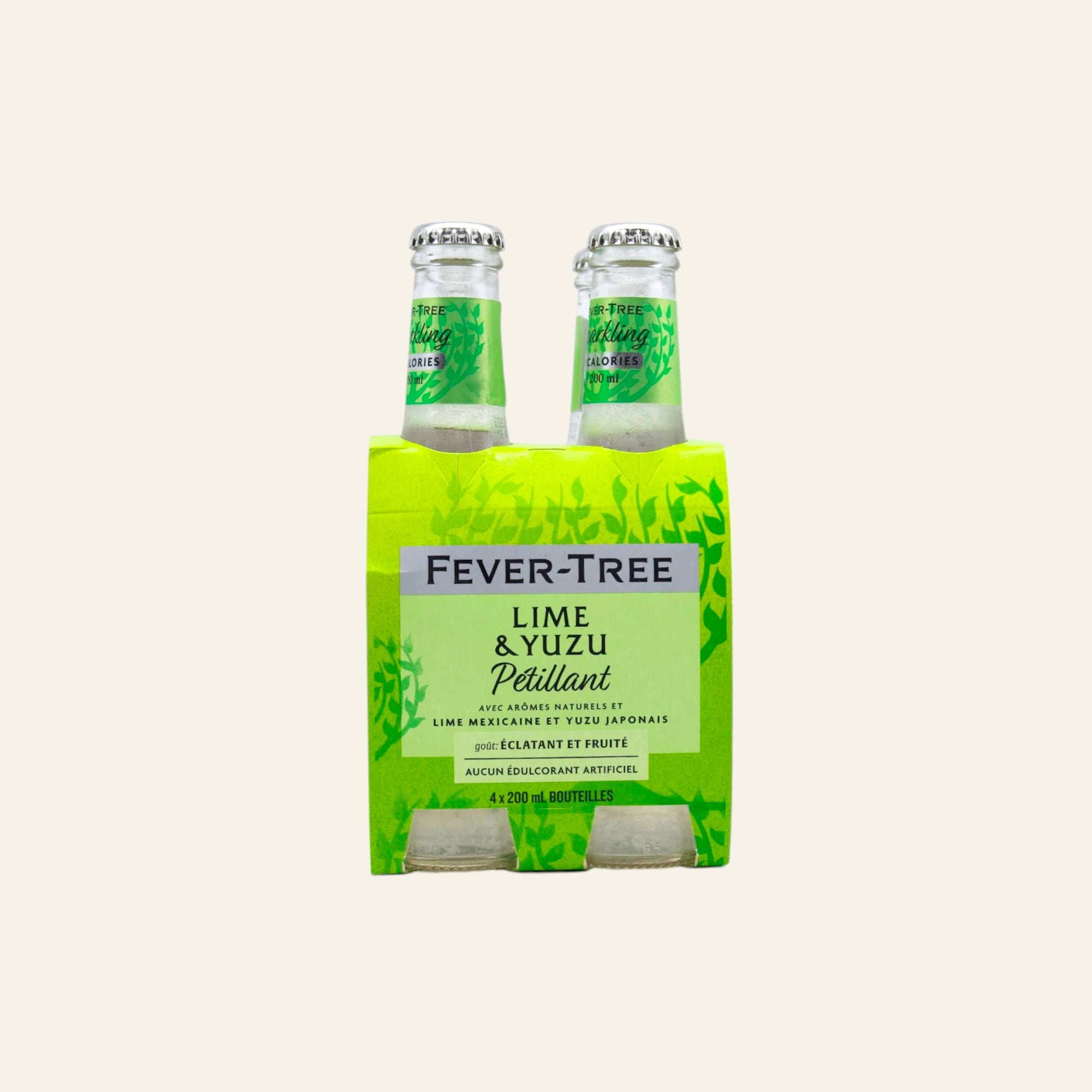 Fever-True Premium Sparkling Lime & Yuzu 4x200mL