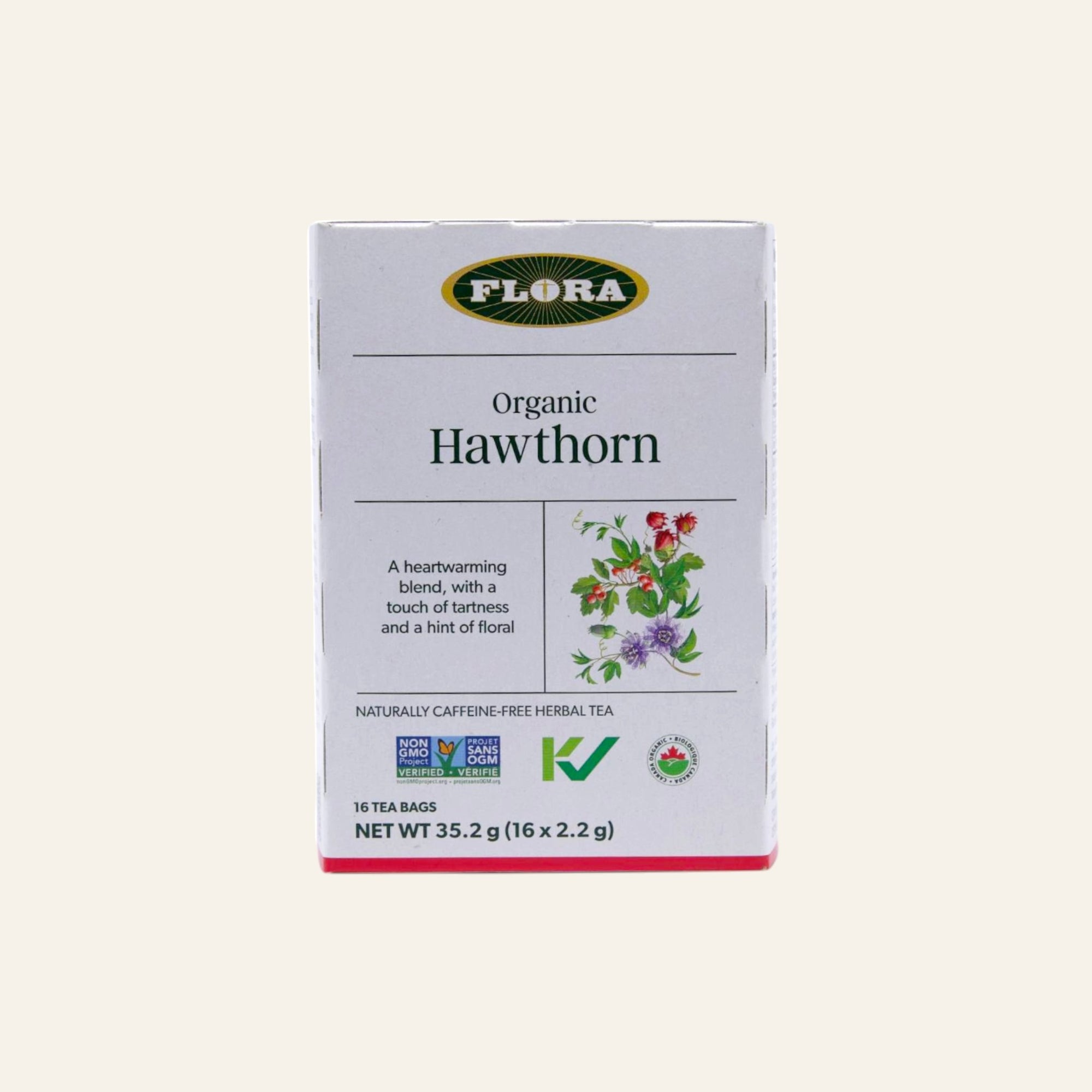 Flora Organic Hawthorn Tea 16 Bags