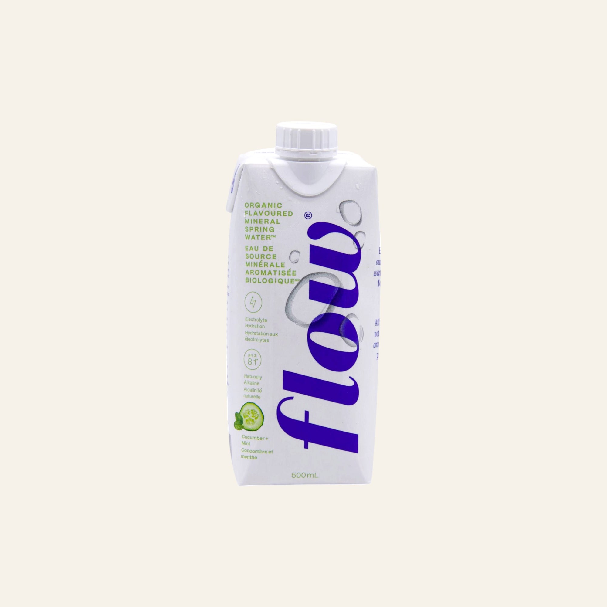 Flow Organic Cucumber Mint Water 500mL
