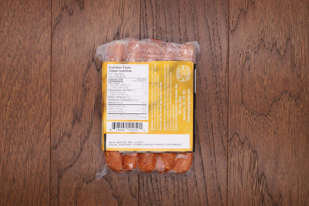 Frank's Fresh Bavarian Cheese Smokies 1lb 5pcs