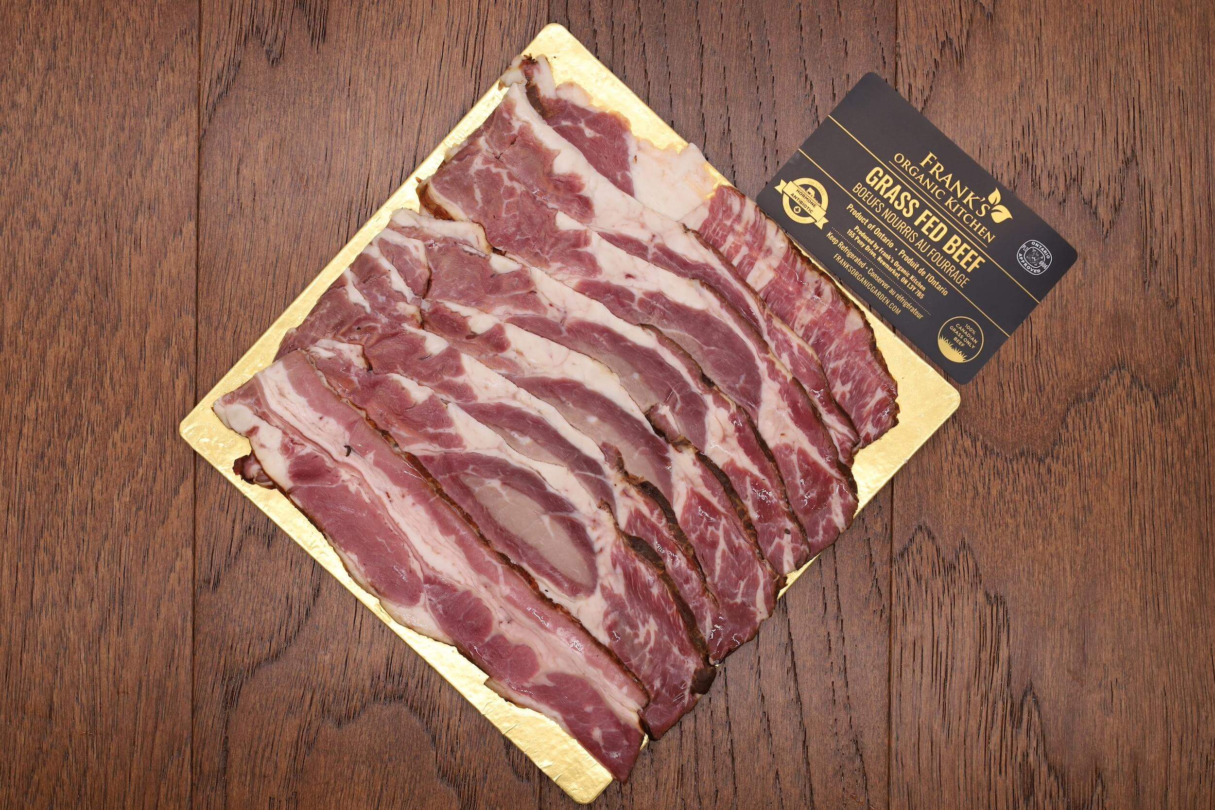 Organic Beef Bacon Style 250g