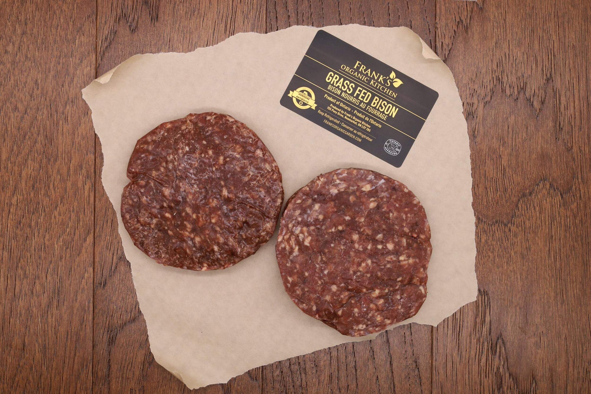 Organic Bison Burger 2pc 6oz