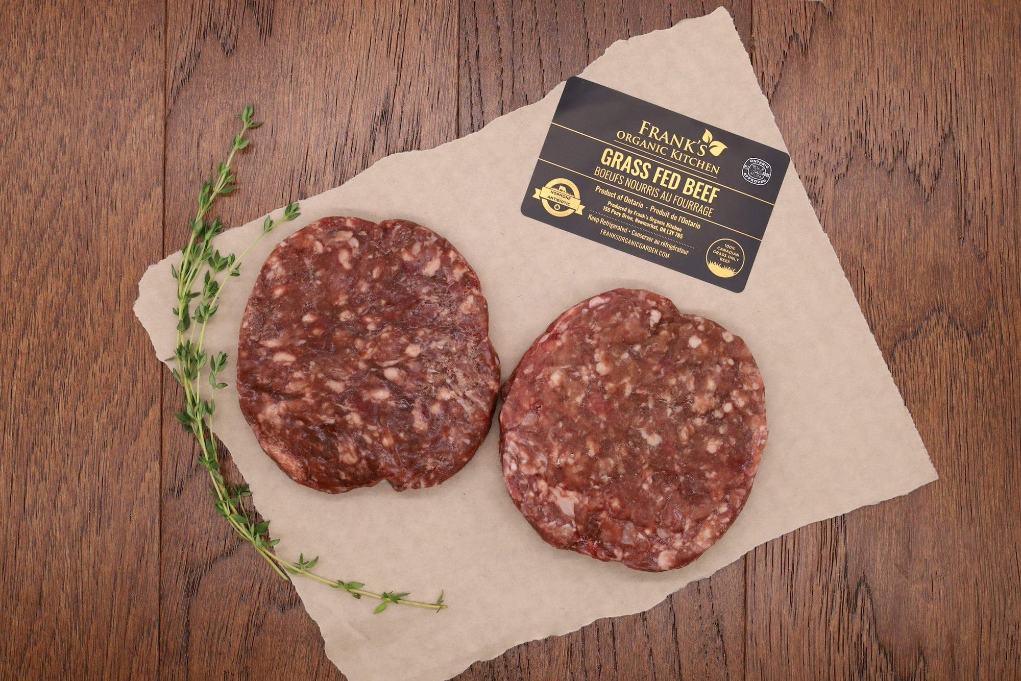 Organic Classic Beef Burger 2pc 6oz/ea