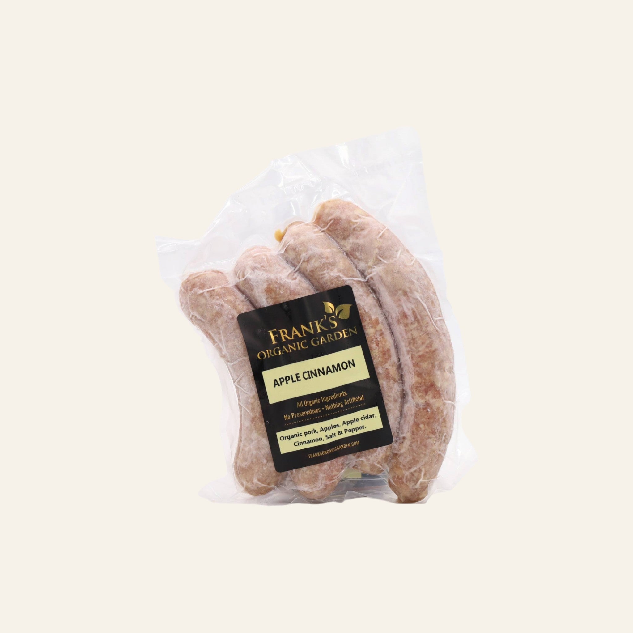 Frank's Organic Apple Cinnamon Sausage 4pc