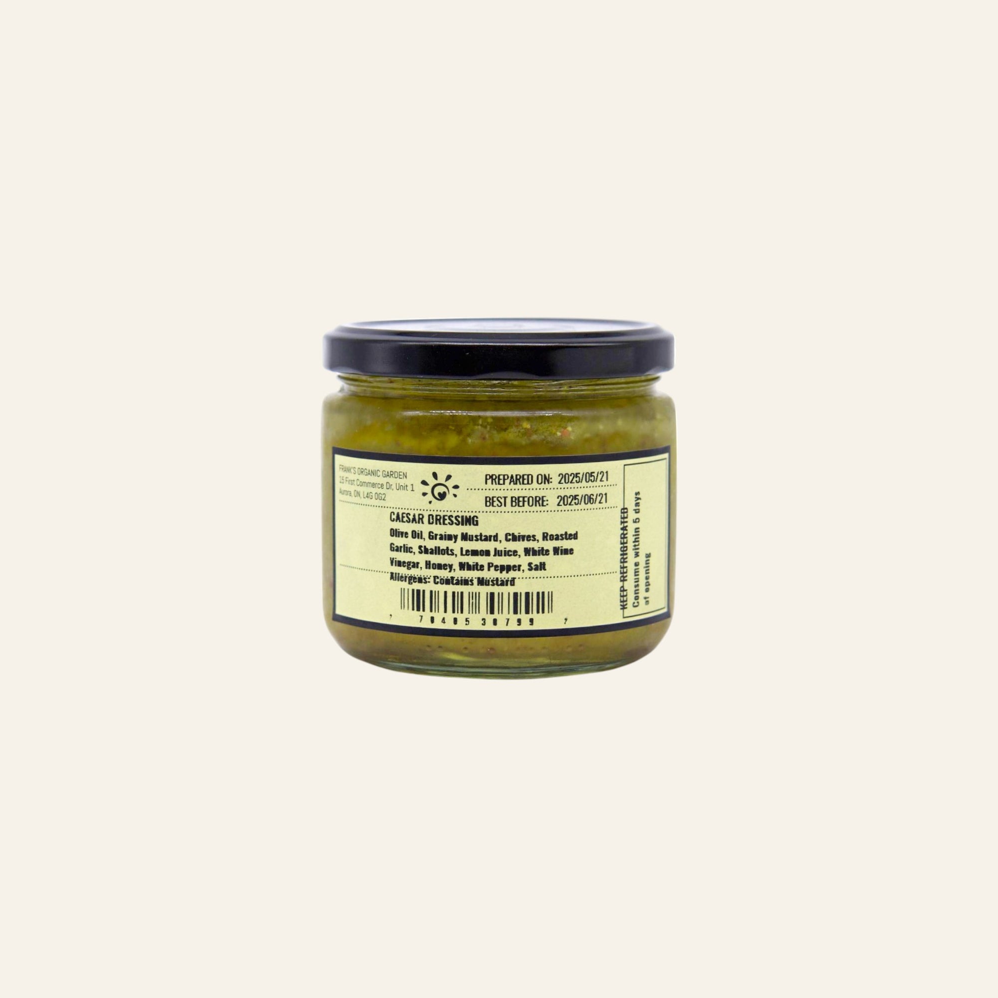 Frank's Organic Caesar Dressing 295mL