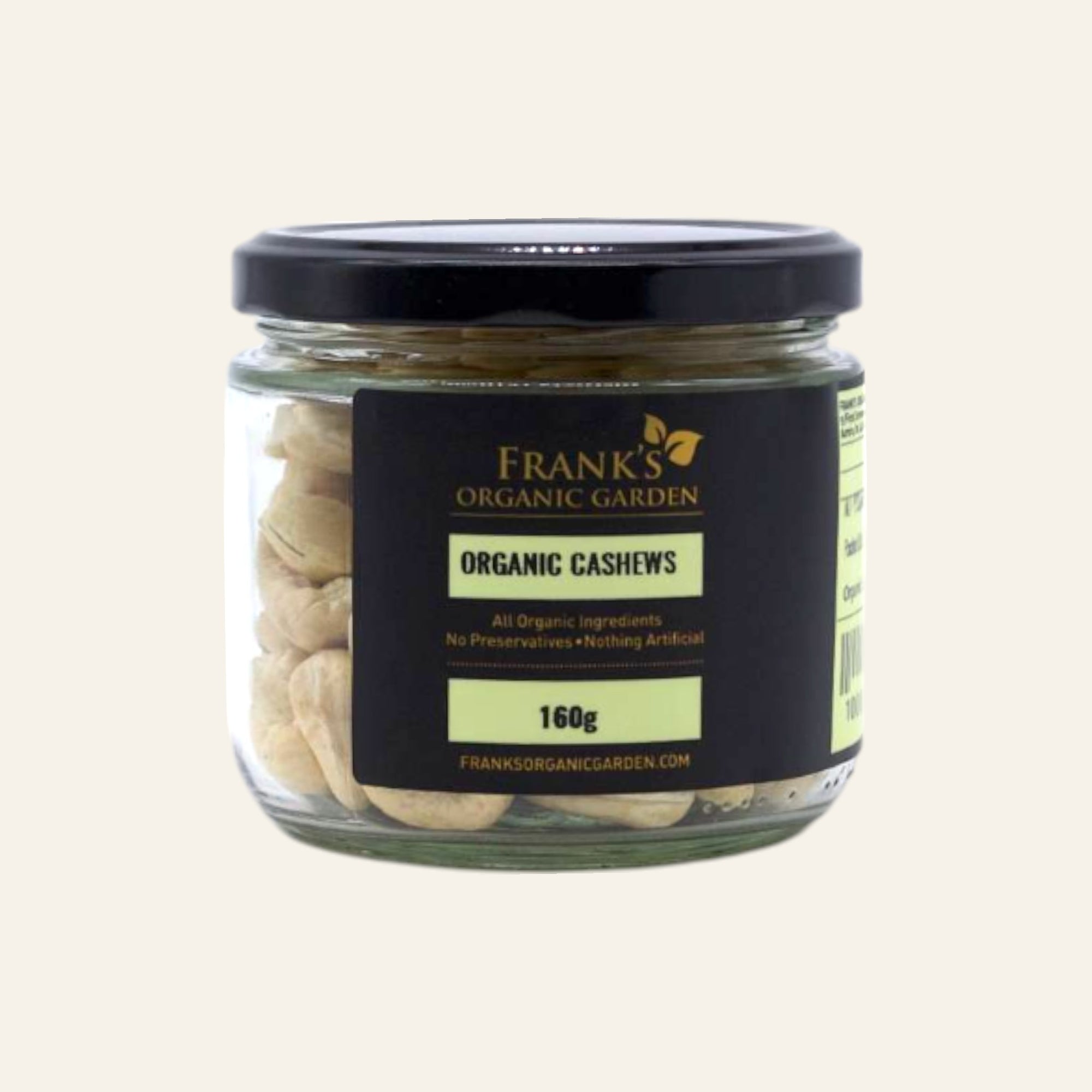 Frank’s Organic Cashews 160g