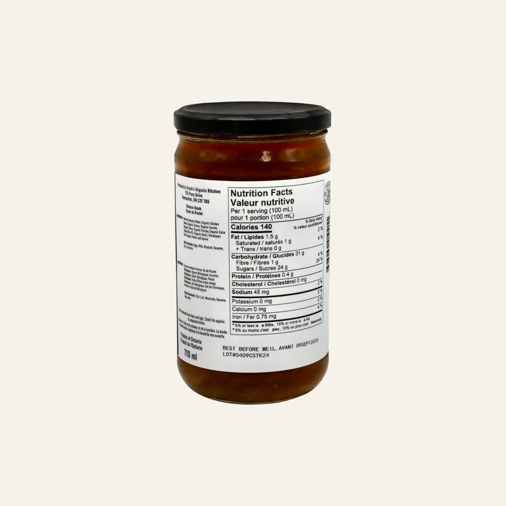 Frank's Organic Chicken Stock 710mL