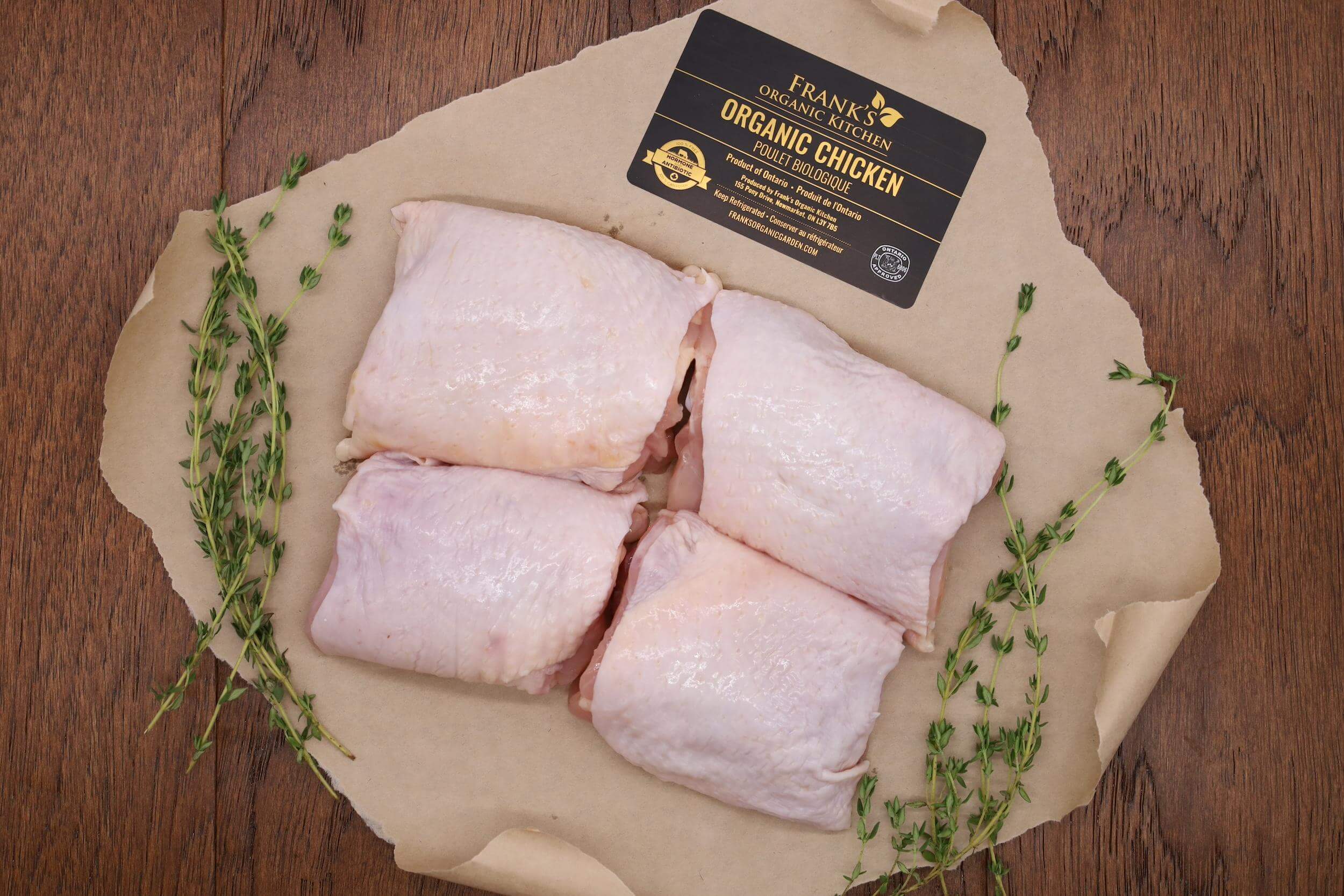 Organic Chicken Thighs ~600g/4pc