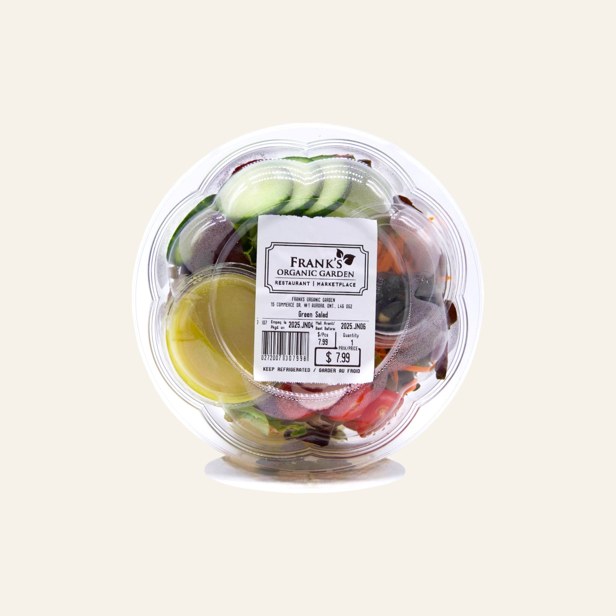 Frank's Organic Green Garden Salad