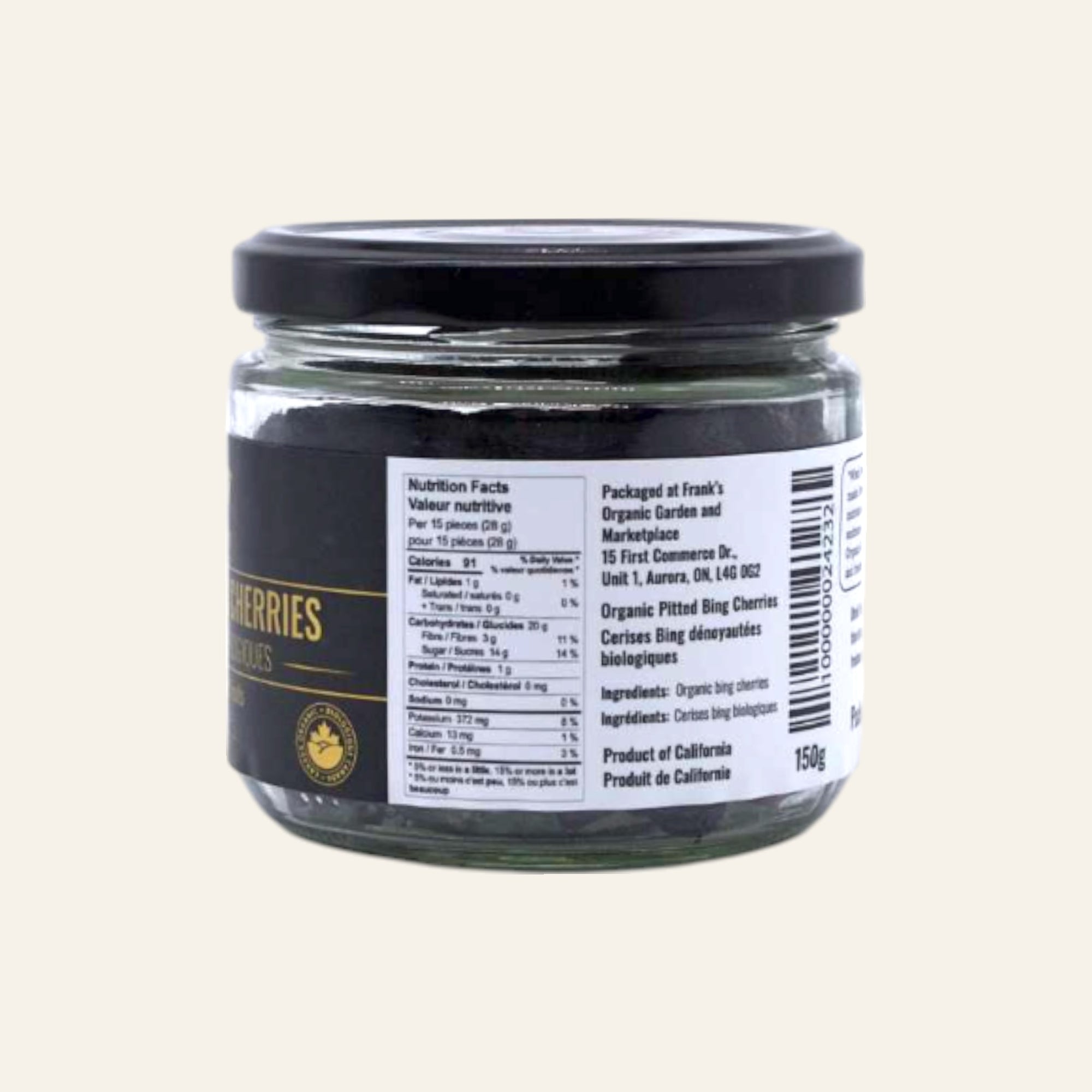 Frank’s Organic Pitted Bing Cherries 150g