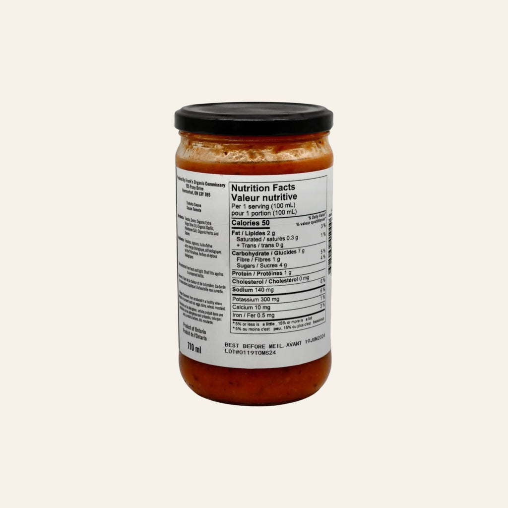 Frank's Organic Tomato Sauce 710mL