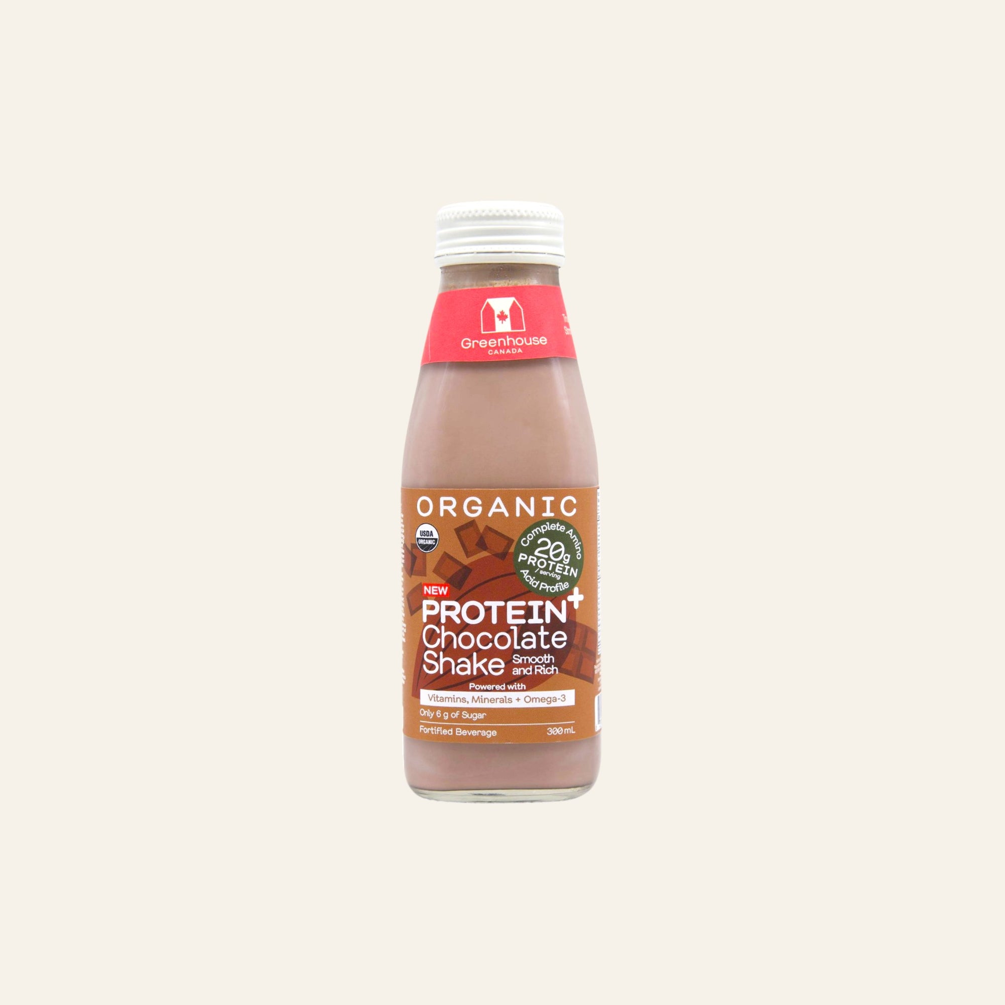 Greenhouse Organic Chocolate Protein Shake 300mL