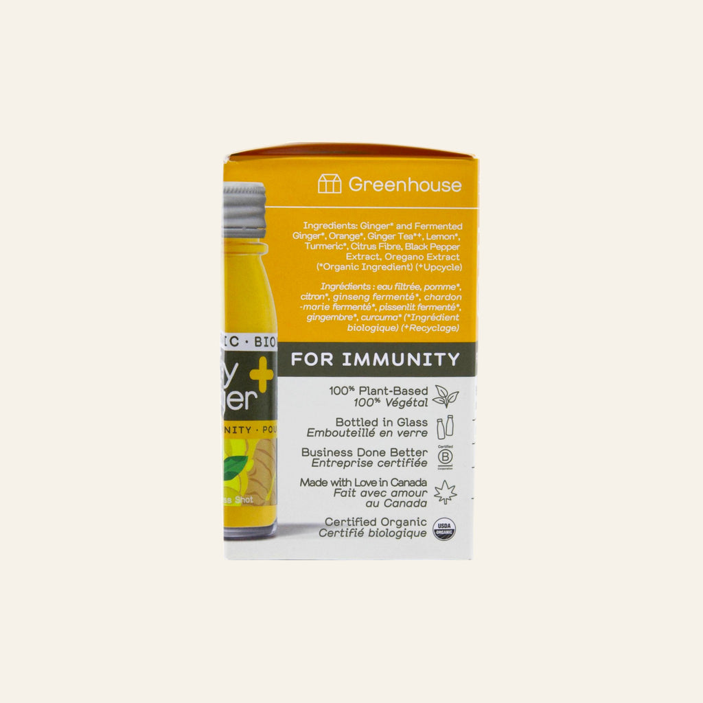 Greenhouse Organic Fiery Ginger Shot Box 4x60mL
