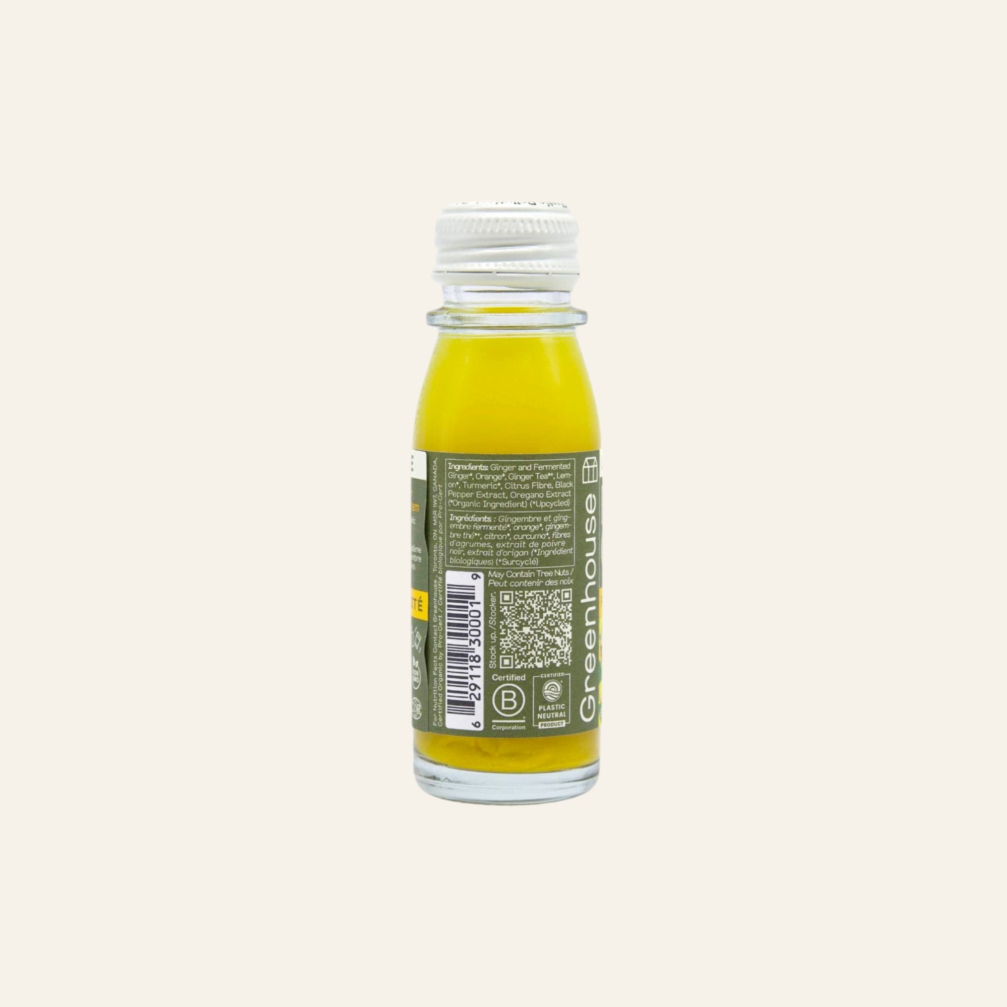Greenhouse Organic Fiery Ginger Immunity Shot 60mL