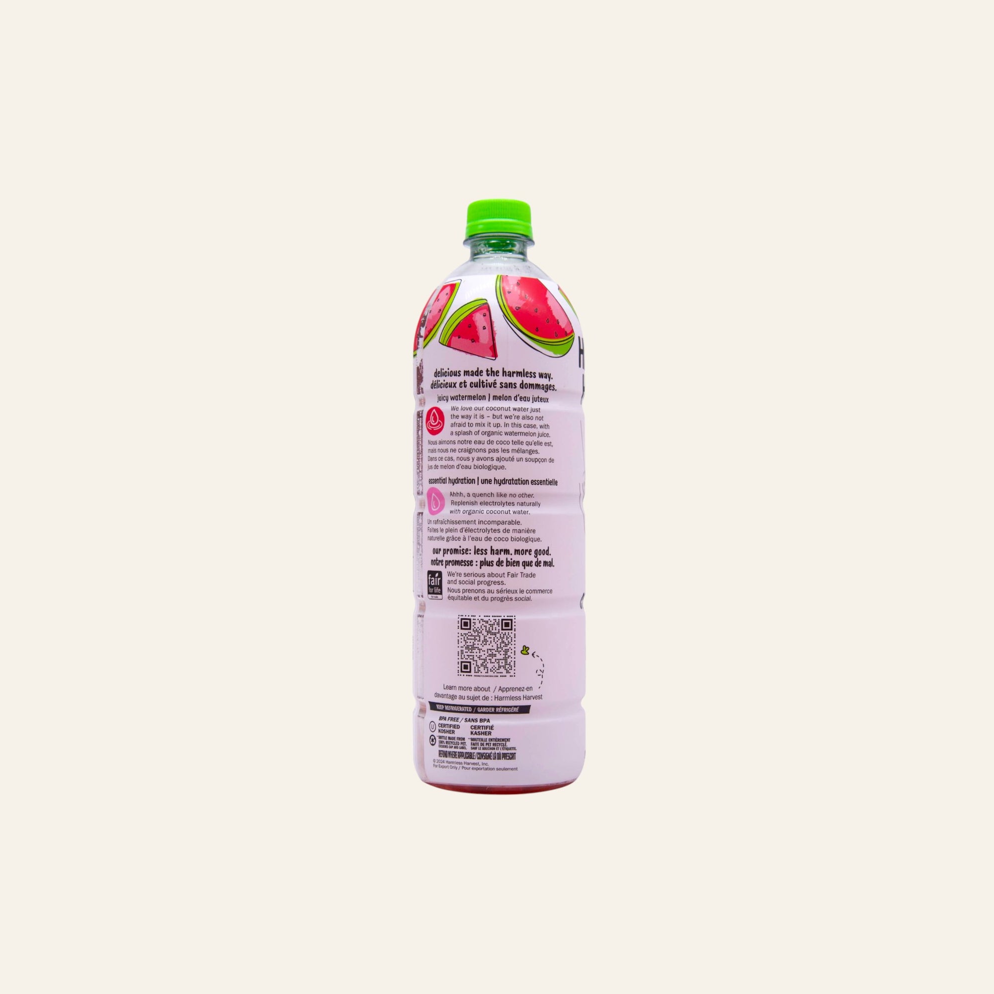 Harmless Harvest Organic Watermelon Coconut Water 946ml