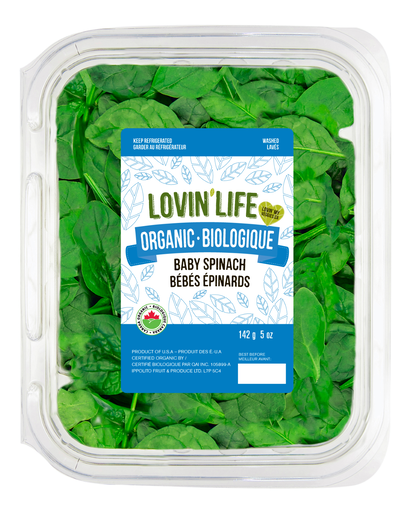 Lovin’ Life Organic Baby Spinach, 5oz