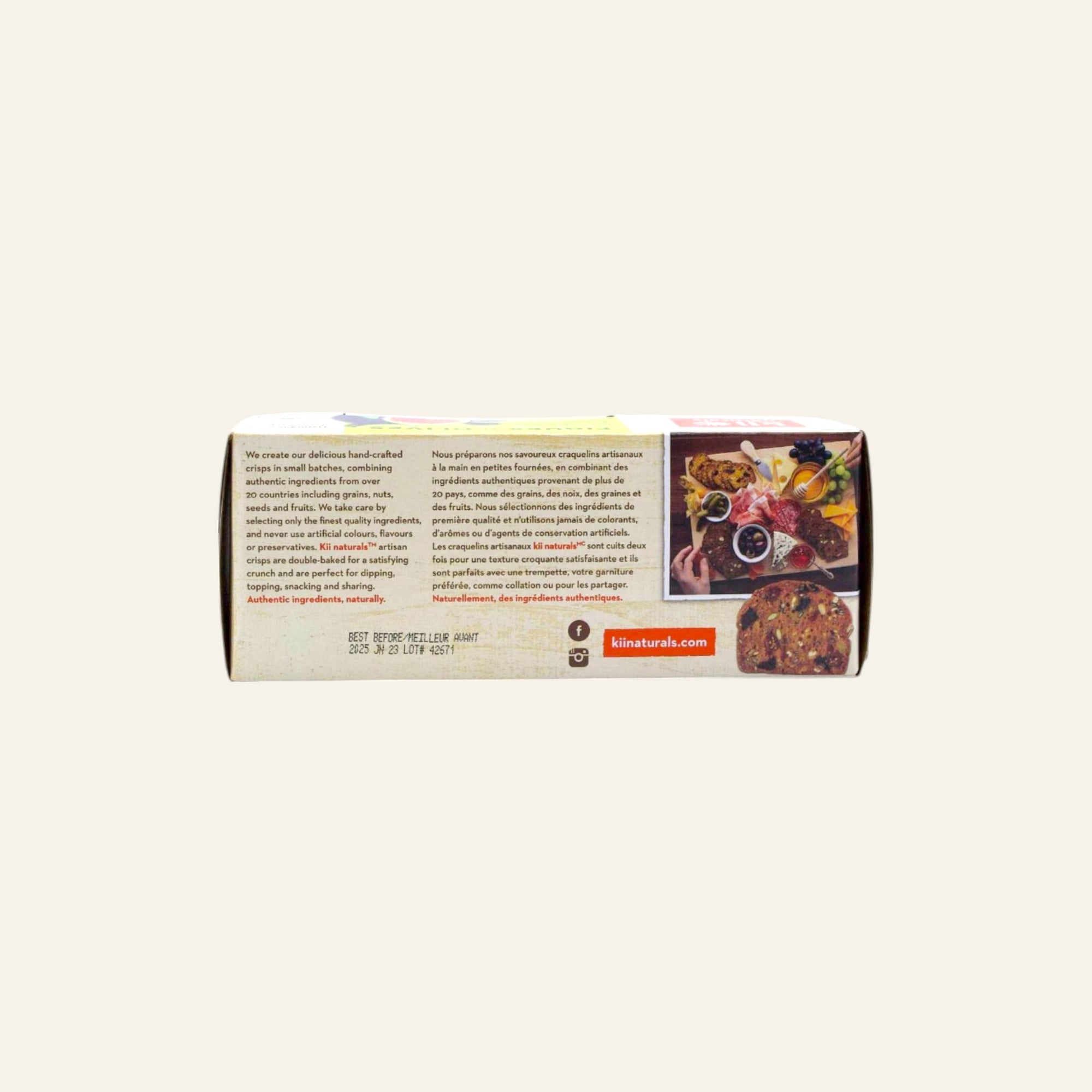 Kii Naturals Organic Fig & Olive Artisan Crisps 150g