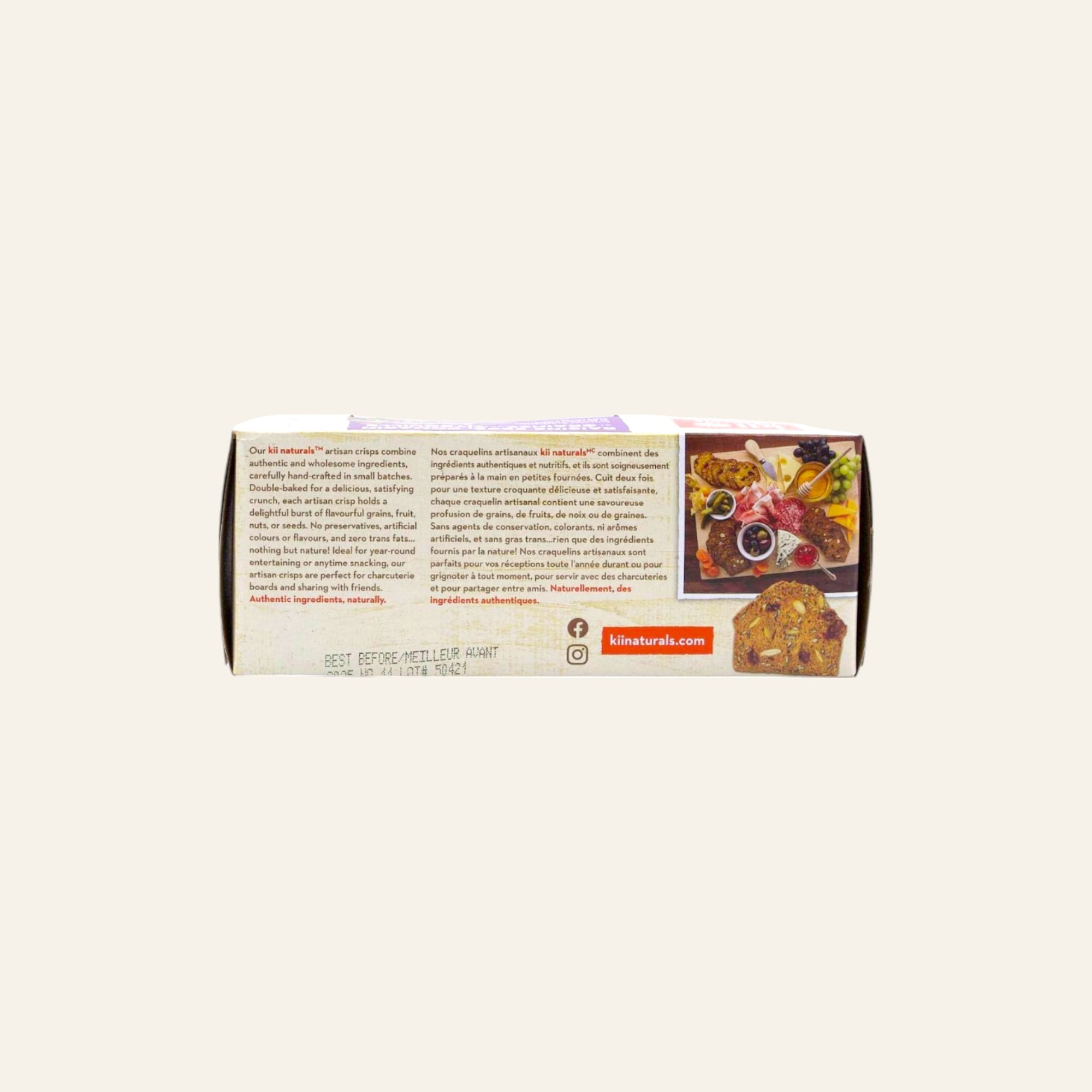Kii Naturals Organic Raisin, Rosemary & Pumpkin Crisps 150g