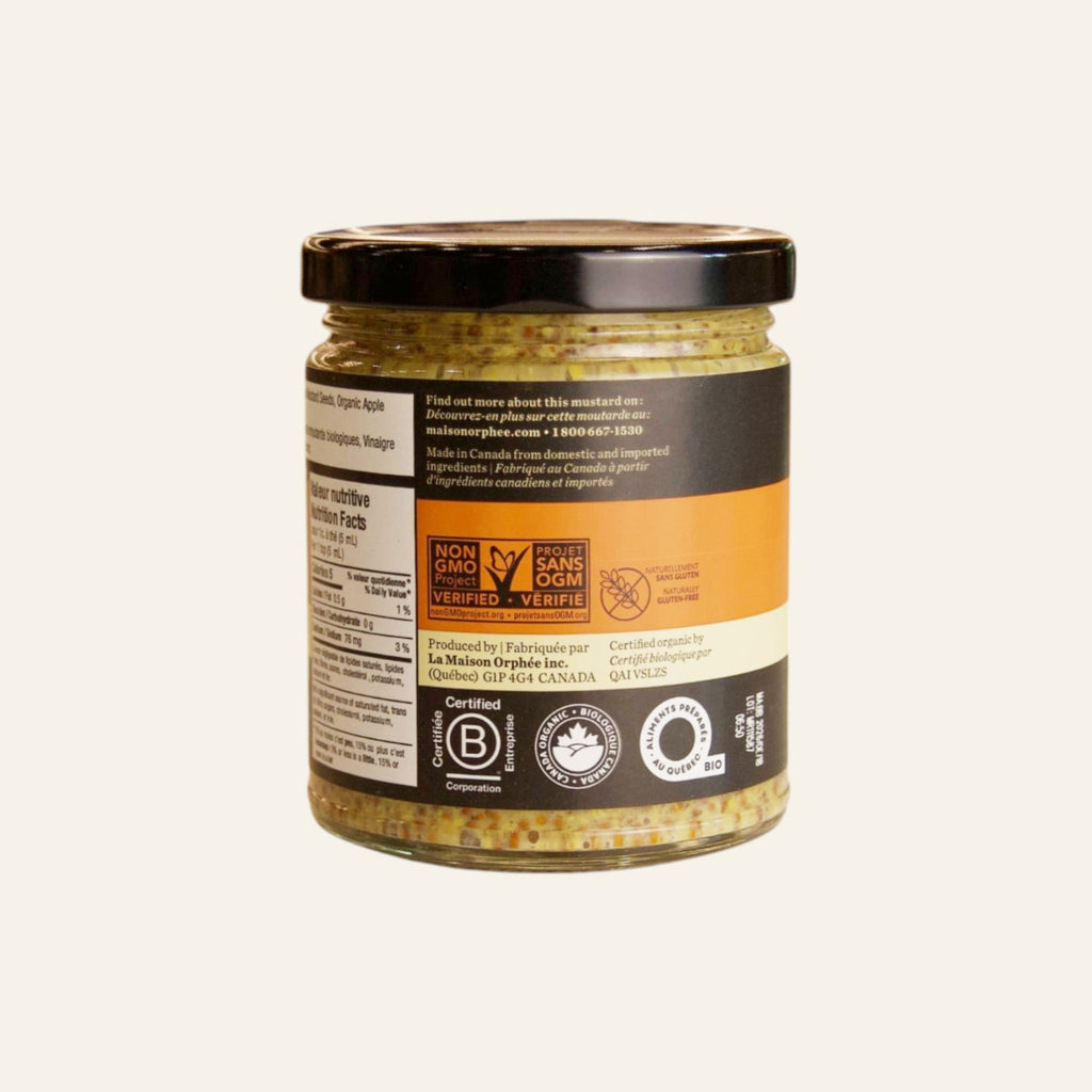 Maison Orphee Organic Old-Fashioned Yellow Mustard 250mL