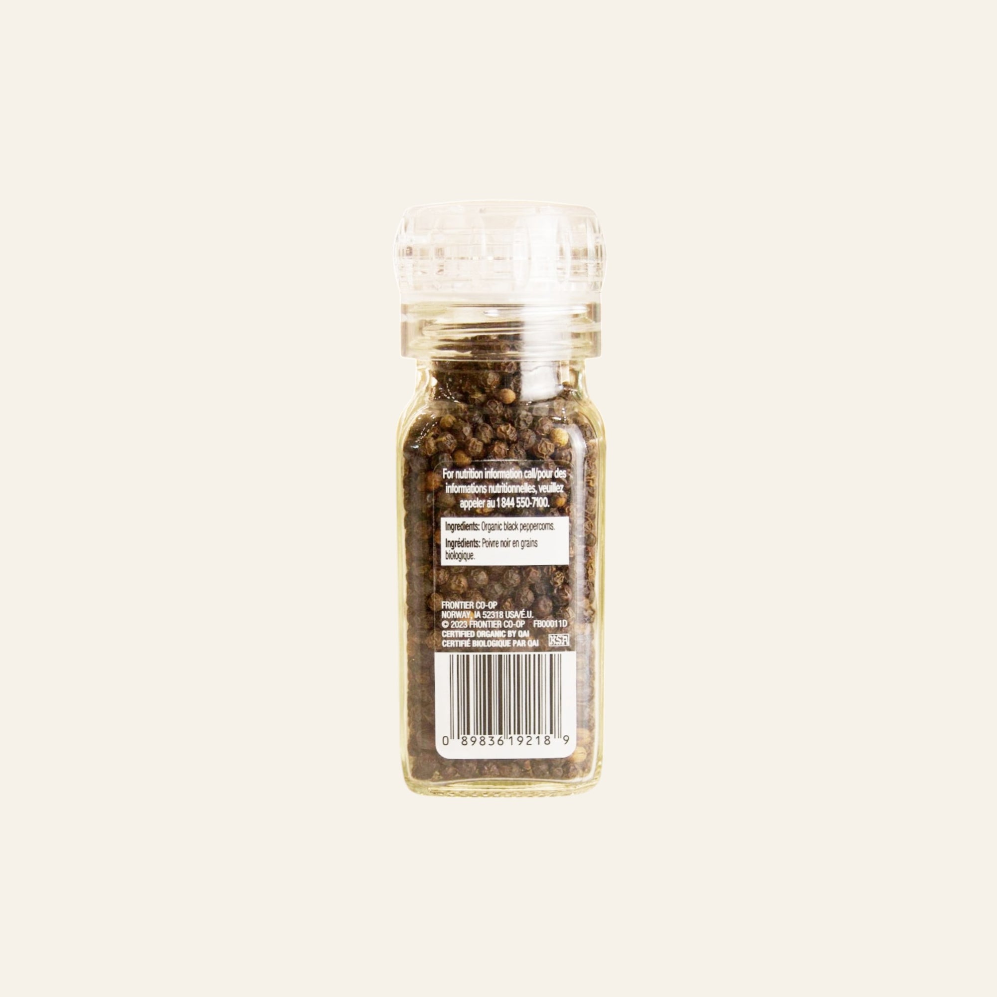 Simply Organic Black Peppercorn Grinder