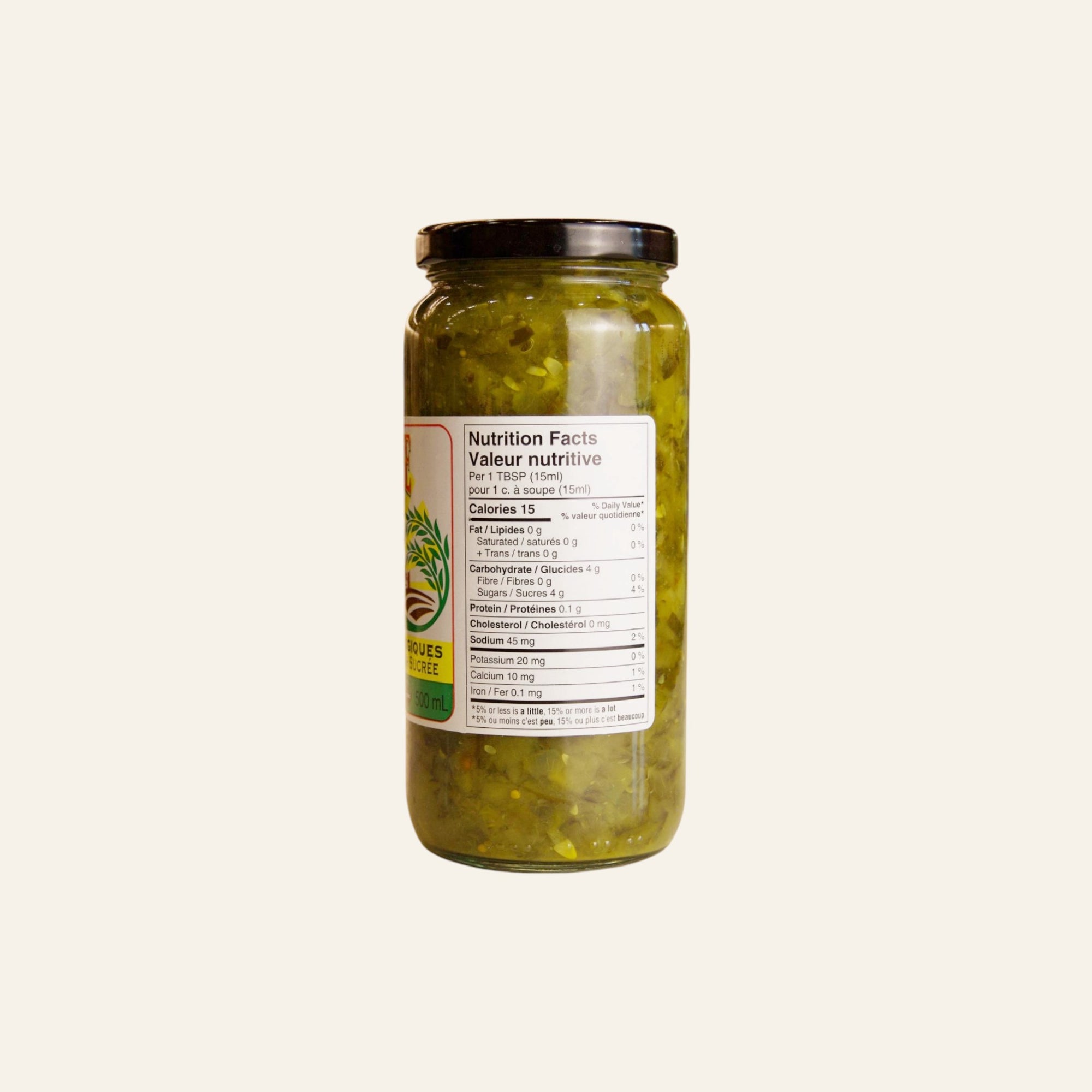 Sunshine Farms Organic Sweet Relish 500mL